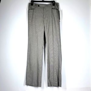 Lauren Ralph Lauren Black White Houndstooth Pants Adelle Modern Straight